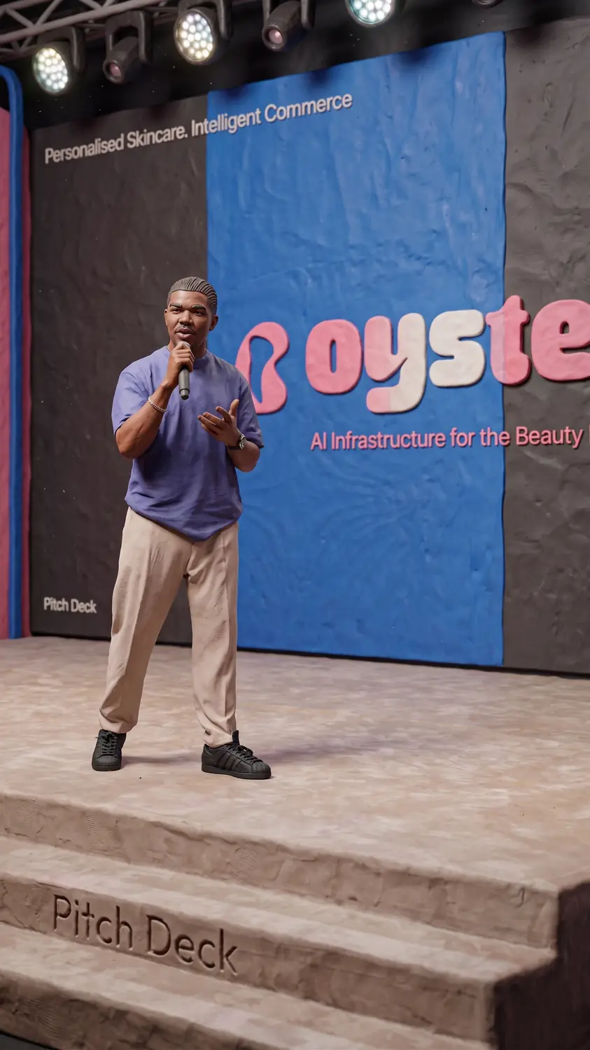 Oyster on stage